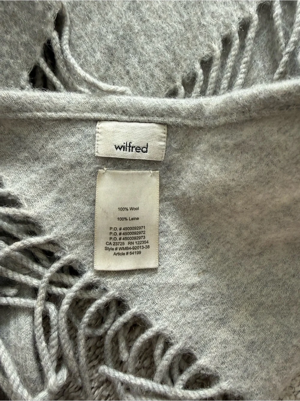 Aritzia Wilfred Wool Scarf